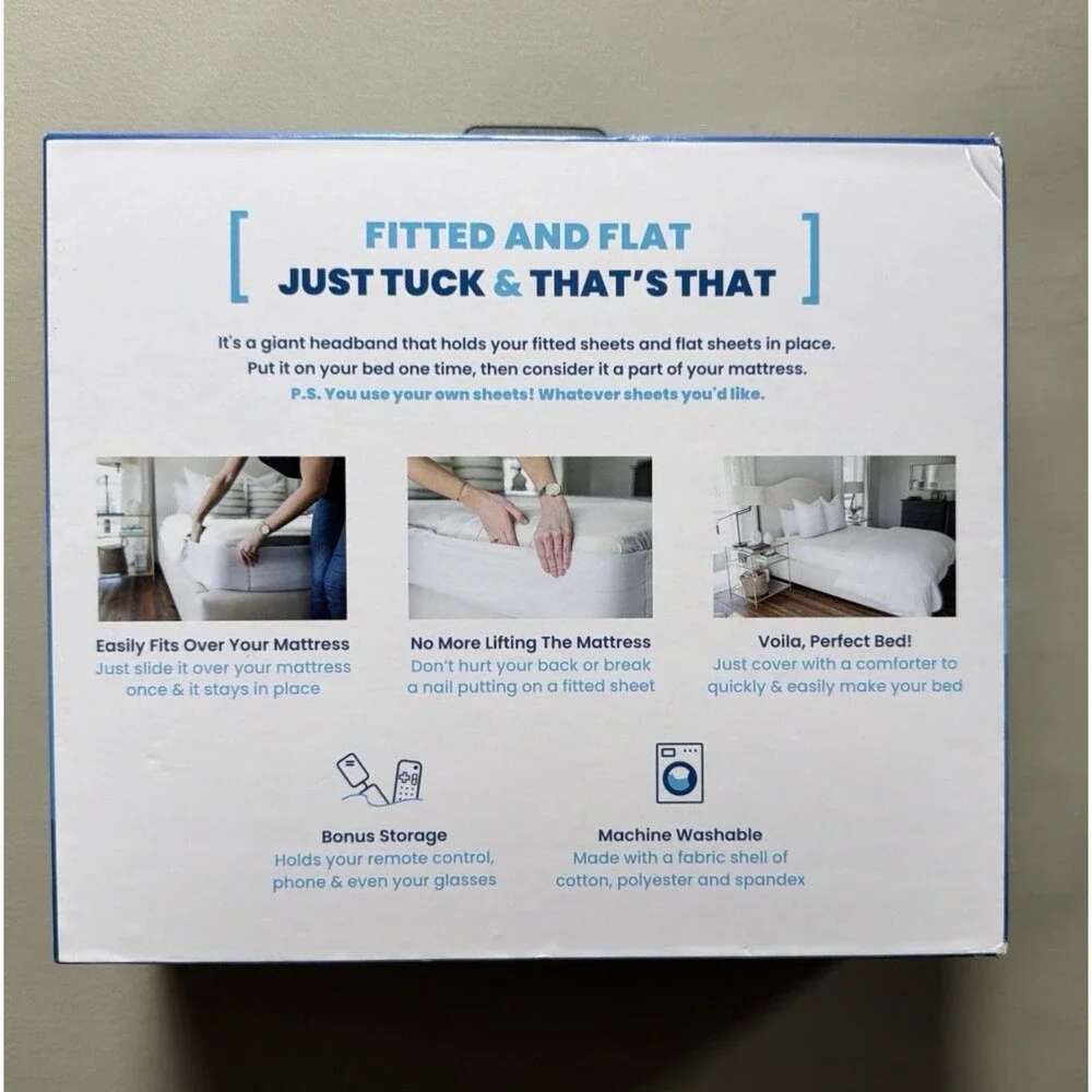 Better Bedder King Bed Making System Shark Tank Lori Greiner New Open Box